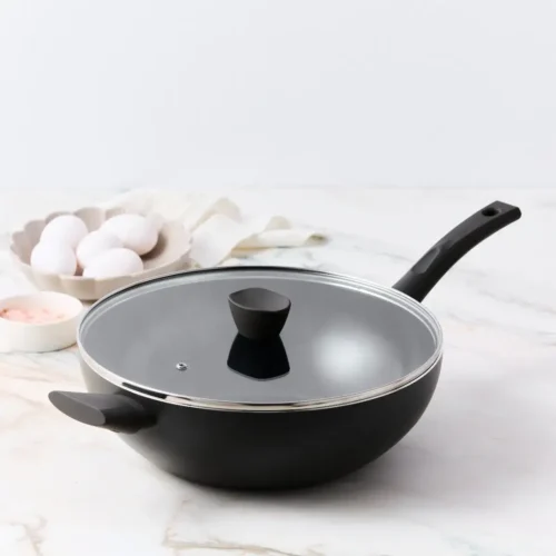 Avon Keramische wokpan met deksel 32 CM Isenvi