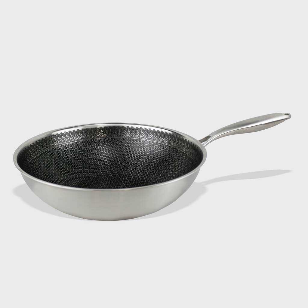 HoneyWokpan30cmRVS Honey | RVS wokpan 30 cm | Cook and Pan