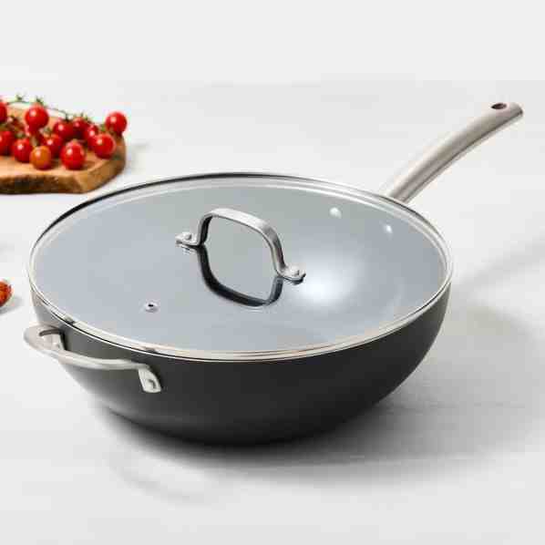 Murray Keramische wokpan met deksel Murray Keramische wokpan met deksel