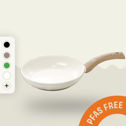 Crème | Keramische Koekenpan 28 cm | Cook & Pan