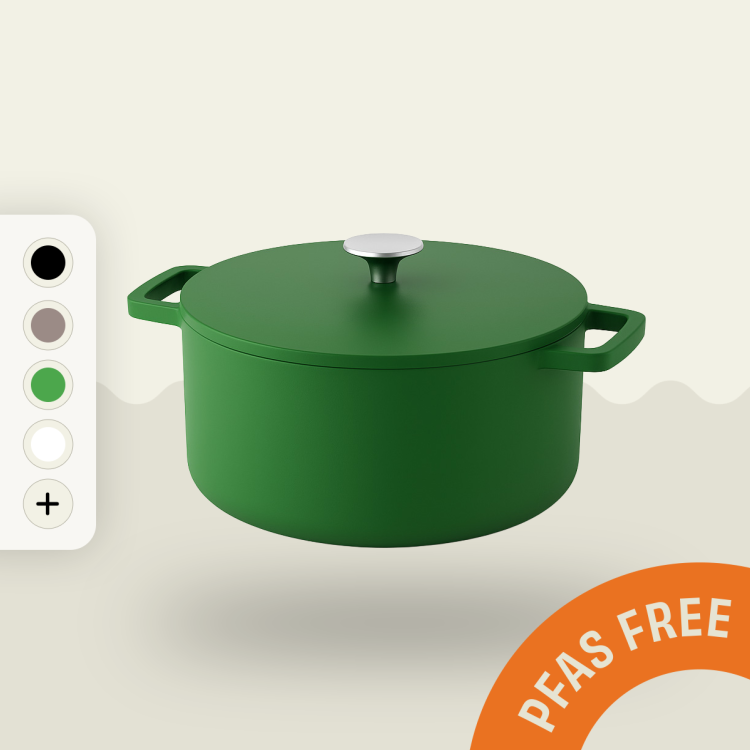 Groen | Gietijzeren Braadpan 20 cm | 2.5 liter | Cook & Pan