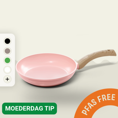 Roze | Keramische Koekenpan 28 cm | Cook & Pan