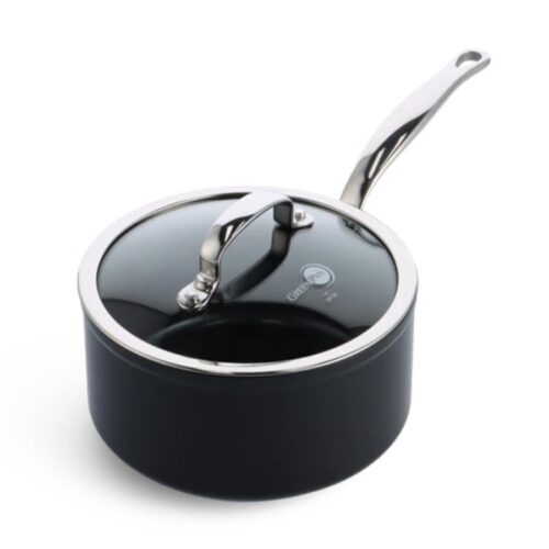 Barcelona Pro | Zilver | Keramische Steelpan 20 cm | met deksel | 3,1 liter | GreenPan