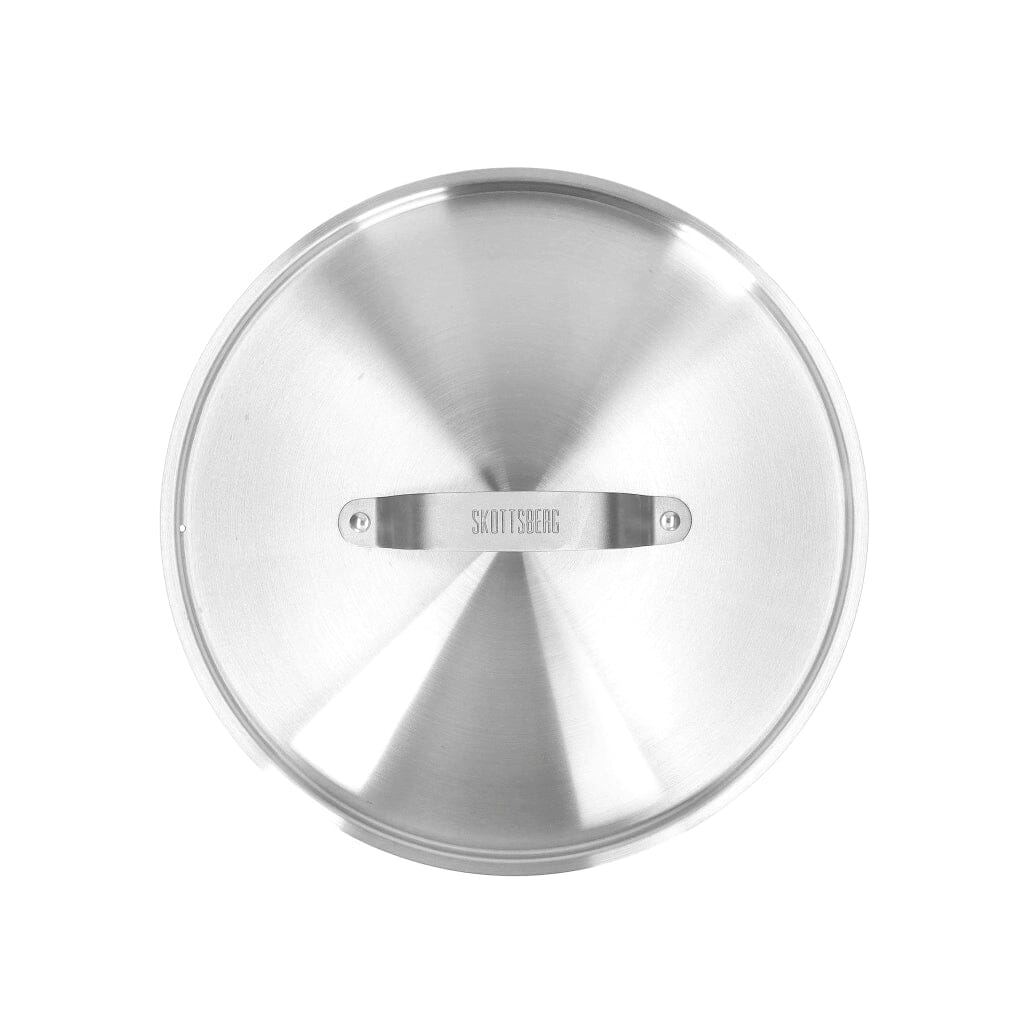 Stainless Steel | Zilver | RVS Deksel 28 cm | Skottsberg